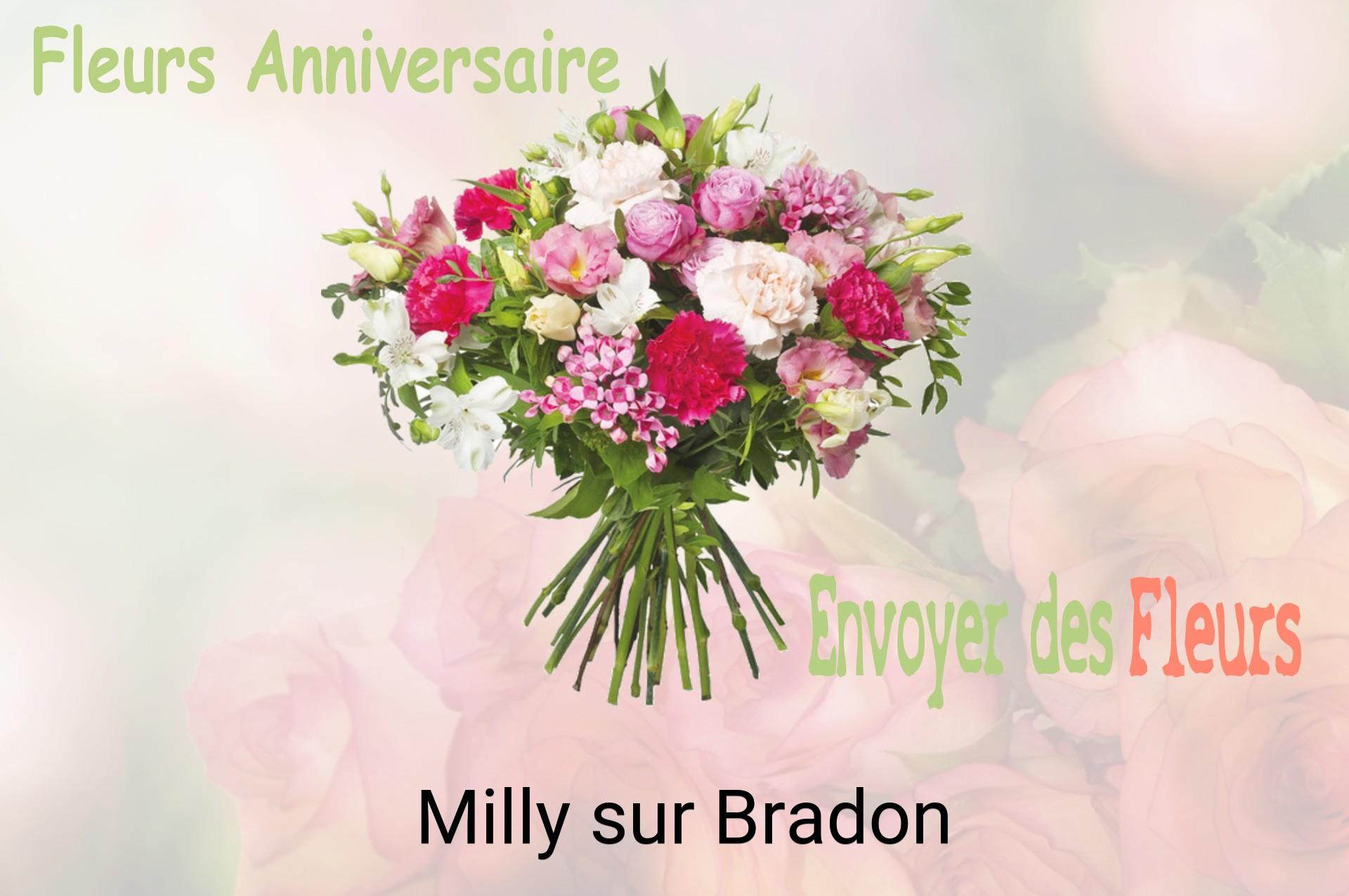 Bouquet de fleurs d’anniversaire livré à Milly-sur-Bradon